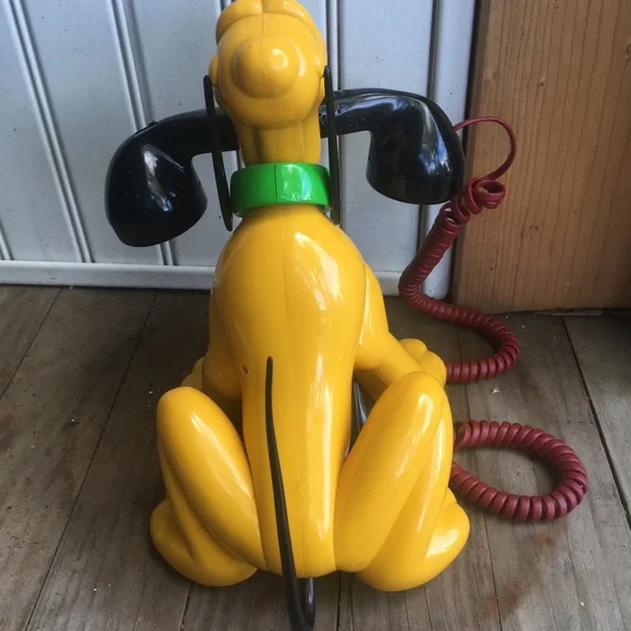 DISNEY Vintage Pluto Talking Telephone Push Button Phone Decor - Picture 10 of 12